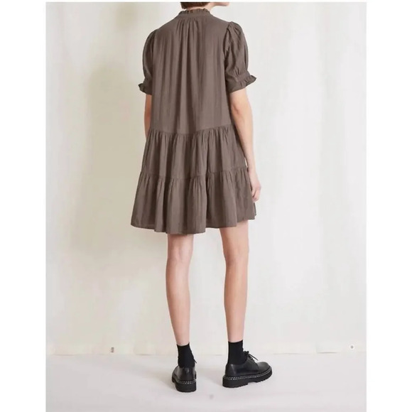 APIECE APART Las Alturas Mini Dress in Morel Brown size Small - Picture 3 of 11